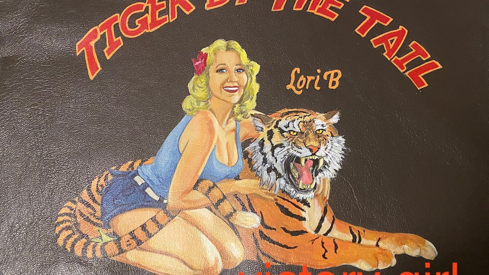 hand painted memorial jacket for Lori B.