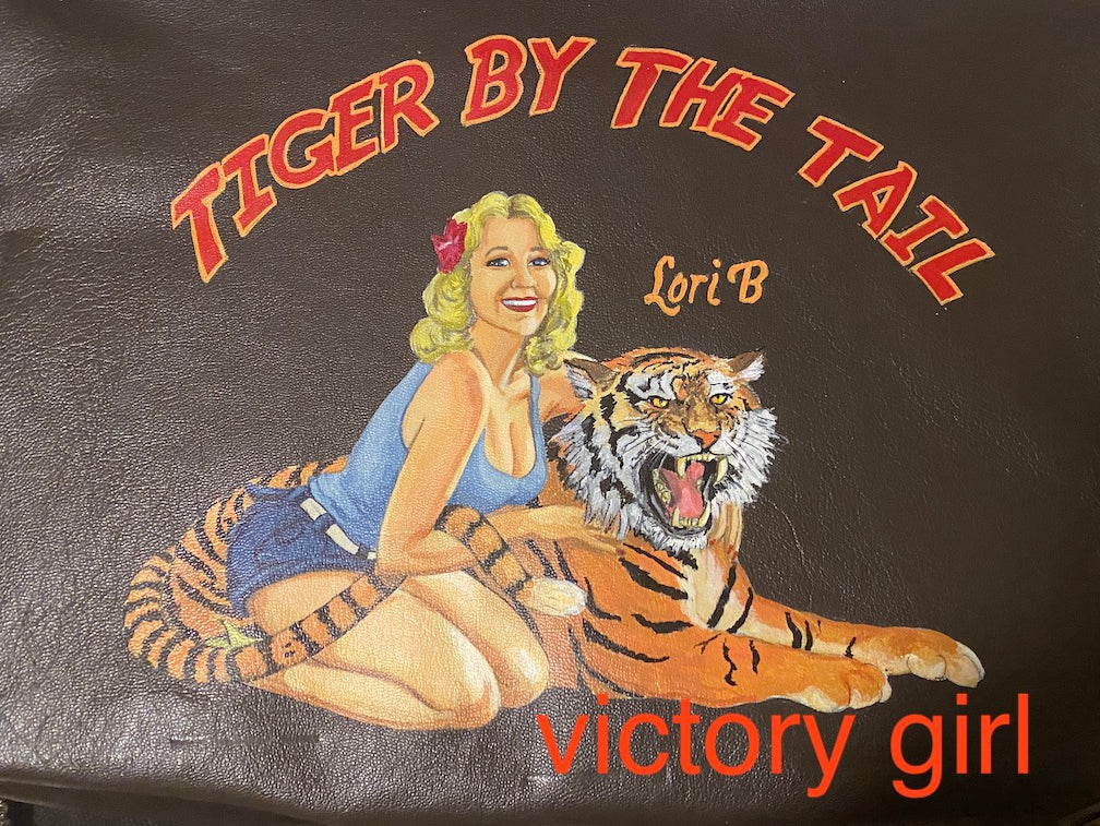 hand painted memorial jacket for Lori B.
