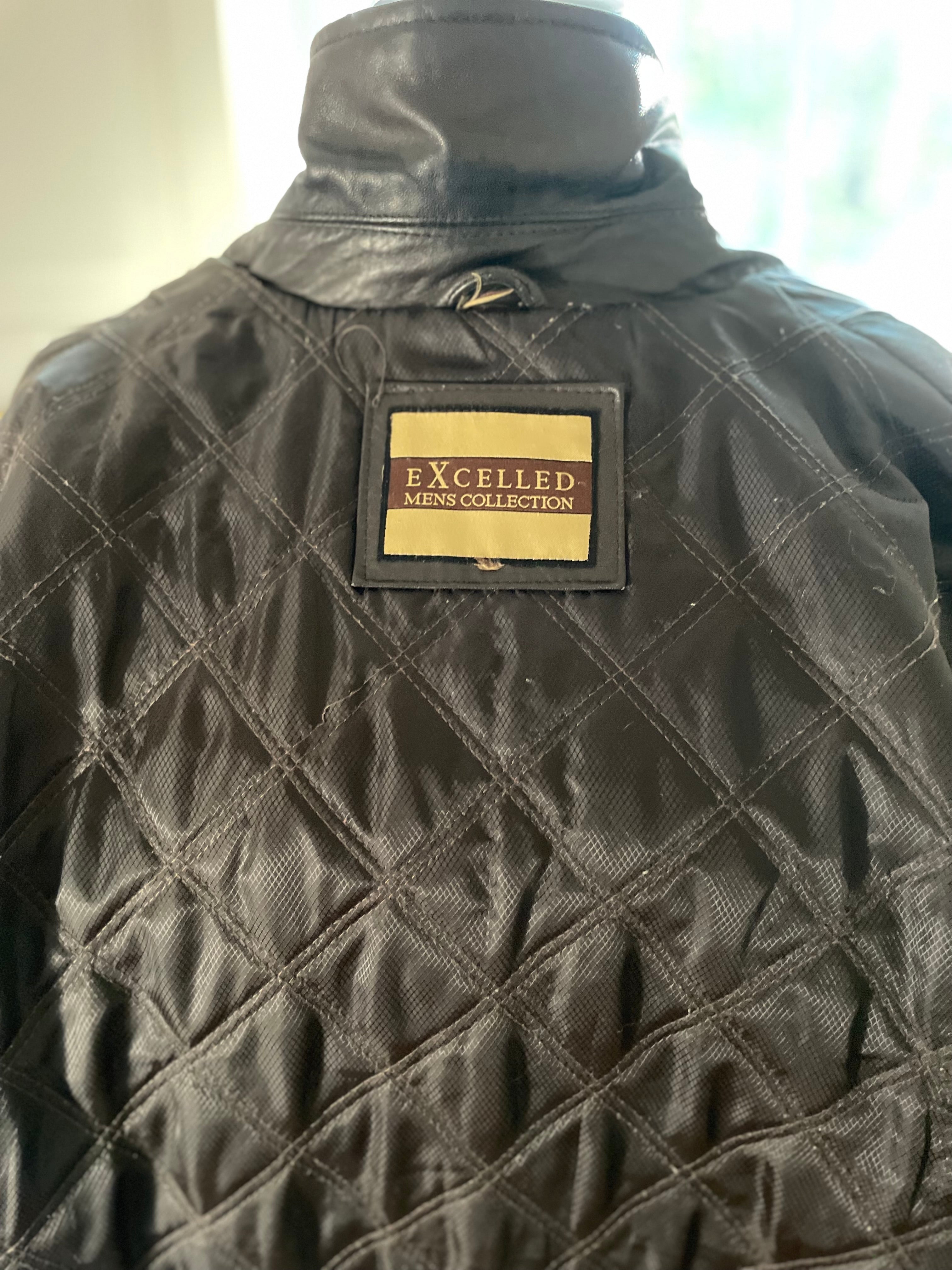 Quilted jacket liner with Excelled brand label