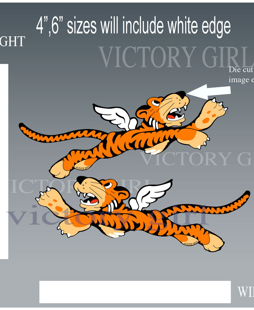 AVG Tiger Vinyl Decal Sticker