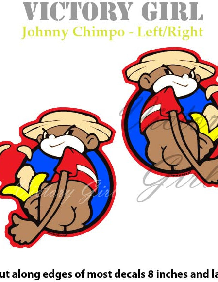 Johnny Chimpo Vinyl Decal Sticker