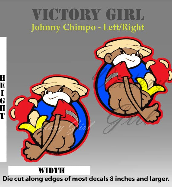 Johnny Chimpo Vinyl Decal Sticker