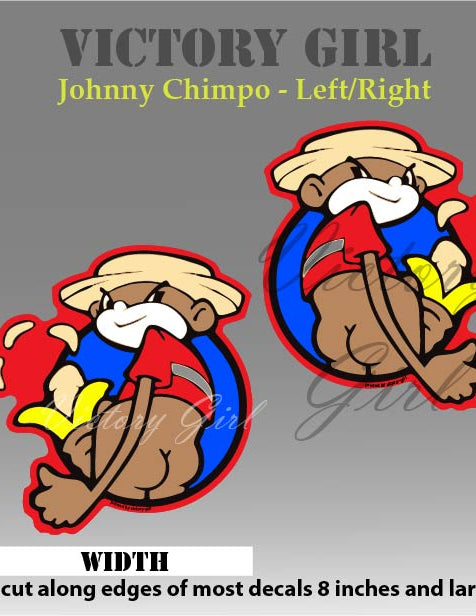 Johnny Chimpo Vinyl Decal Sticker