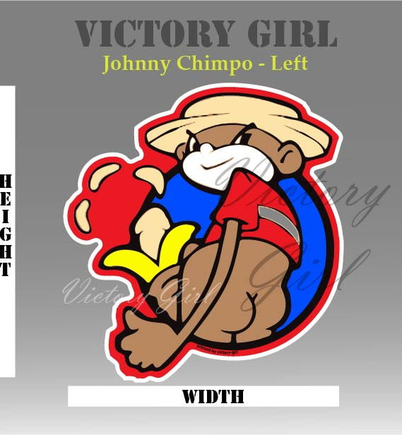 Johnny Chimpo Vinyl Decal Sticker