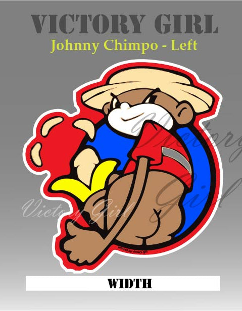 Johnny Chimpo Vinyl Decal Sticker