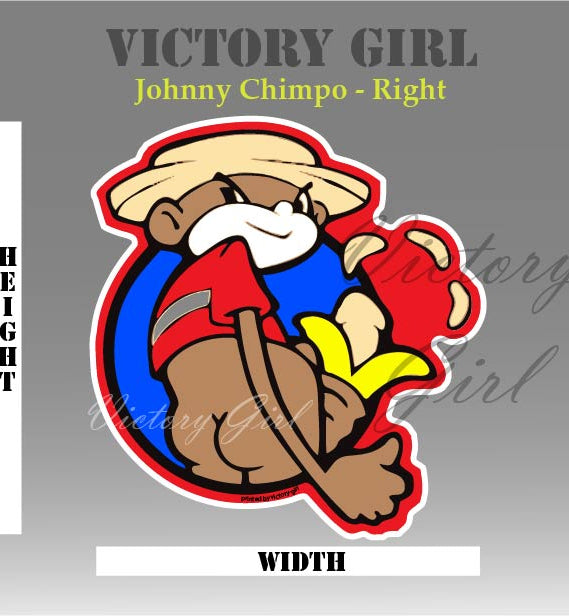 Johnny Chimpo Vinyl Decal Sticker