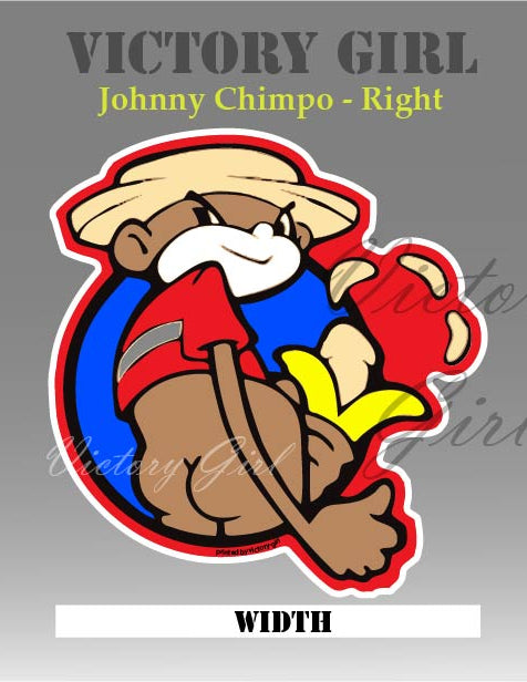 Johnny Chimpo Vinyl Decal Sticker