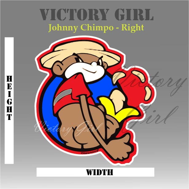 Johnny Chimpo Vinyl Decal Sticker