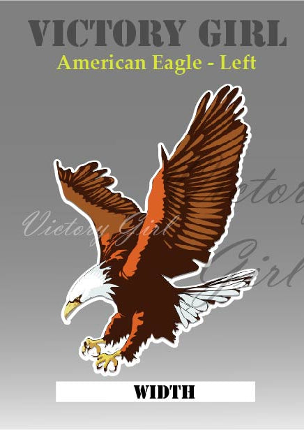 American Eagle Landing Vinyl Decal Sticker