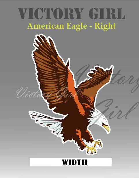 American Eagle Landing Vinyl Decal Sticker