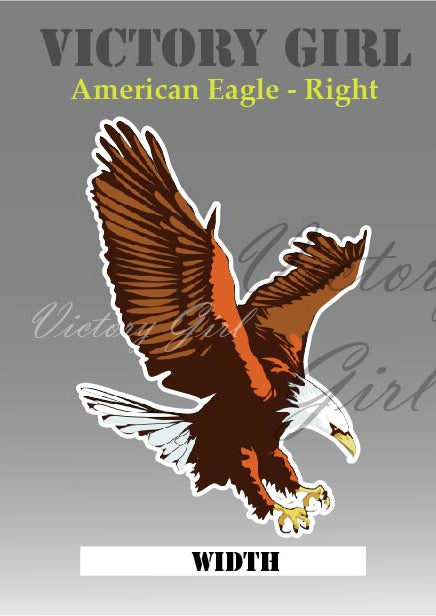 American Eagle Landing Vinyl Decal Sticker