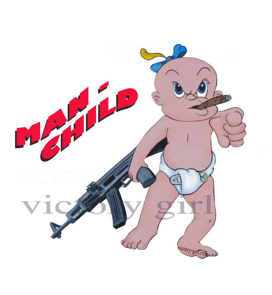 Man Child Nose Art Vinyl Decal Sticker