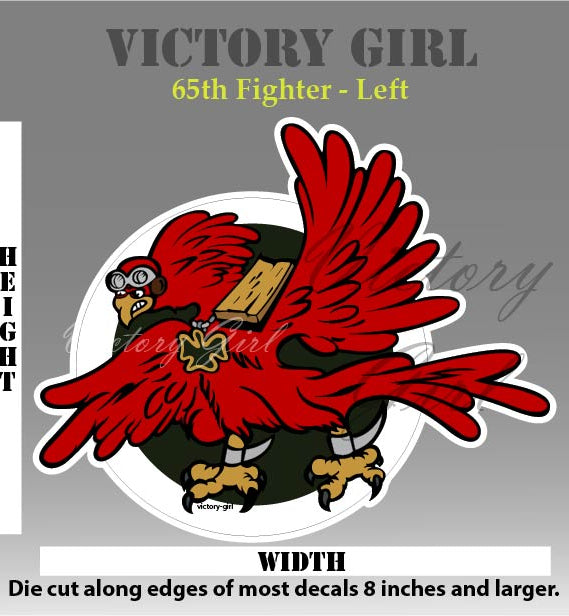 65th Fighter Squadron Insignia Vinyl Decal Sticker