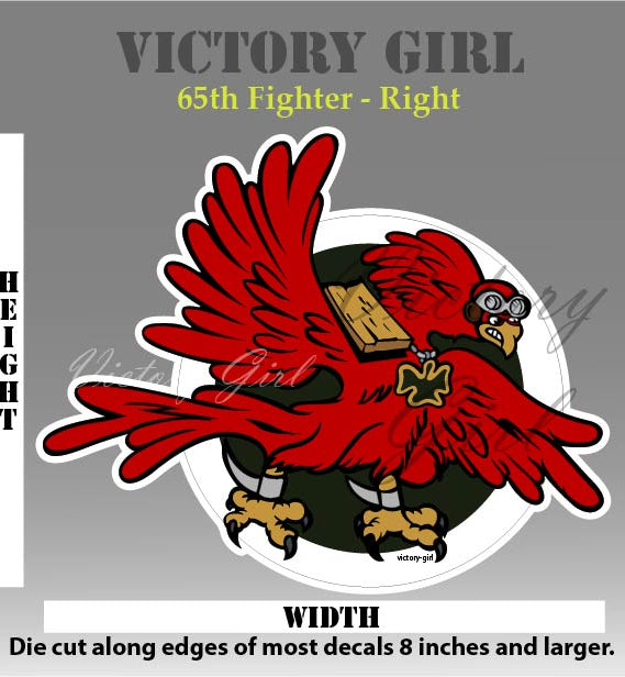 65th Fighter Squadron Insignia Vinyl Decal Sticker