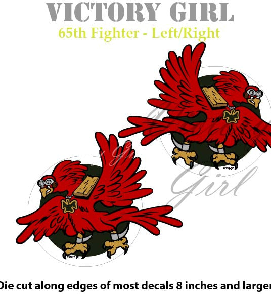 65th Fighter Squadron Insignia Vinyl Decal Sticker