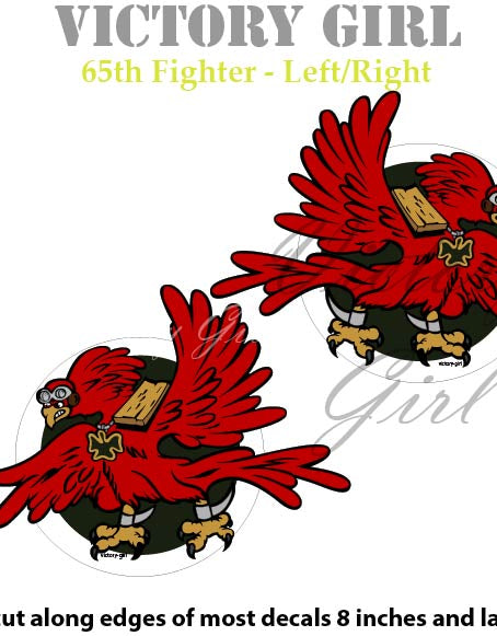65th Fighter Squadron Insignia Vinyl Decal Sticker