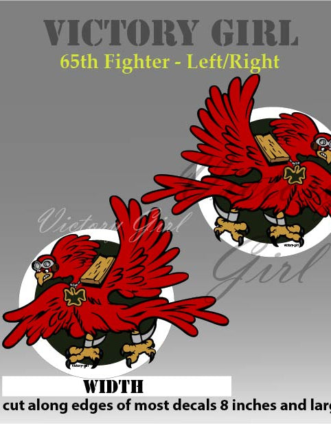 65th Fighter Squadron Insignia Vinyl Decal Sticker