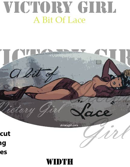 Bit O Lace Nose Art Vinyl Decal Sticker