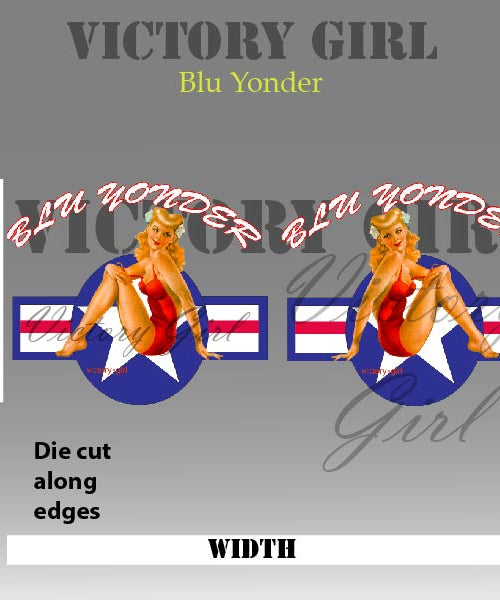 Blu Yonder with Stars n Bars Vinyl Decal Sticker