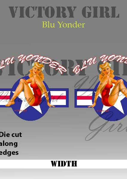 Blu Yonder with Stars n Bars Vinyl Decal Sticker