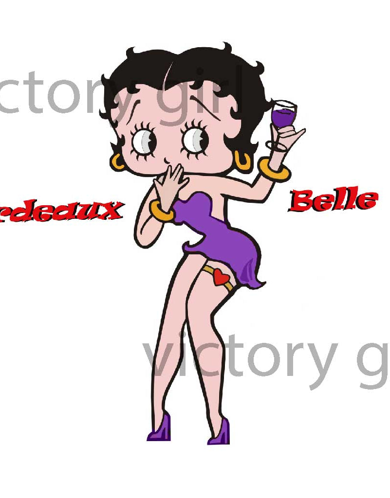Bordeaux Belle Vinyl Decal Sticker