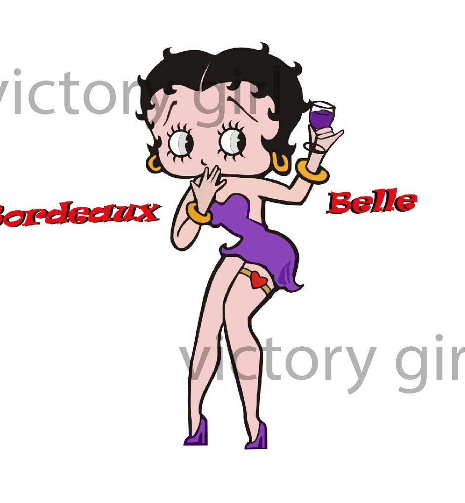 Bordeaux Belle Vinyl Decal Sticker