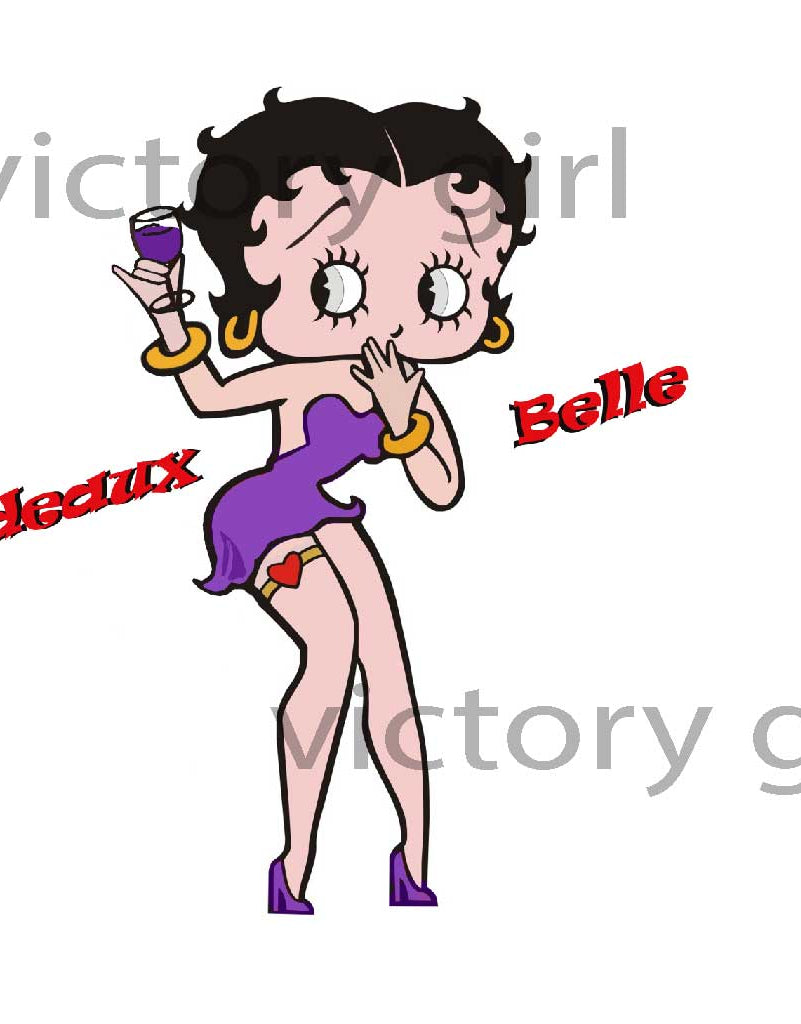 Bordeaux Belle Vinyl Decal Sticker