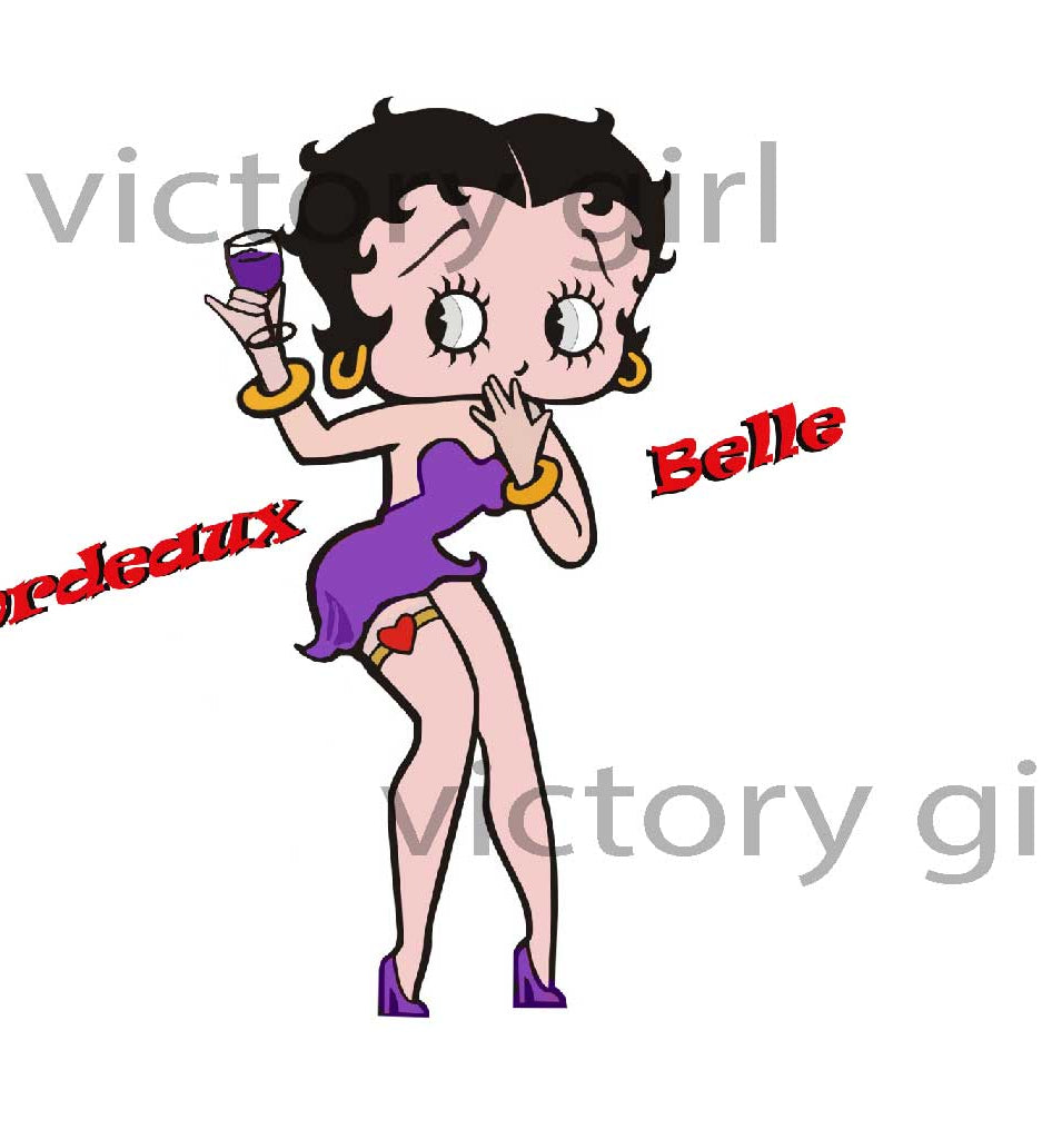 Bordeaux Belle Vinyl Decal Sticker