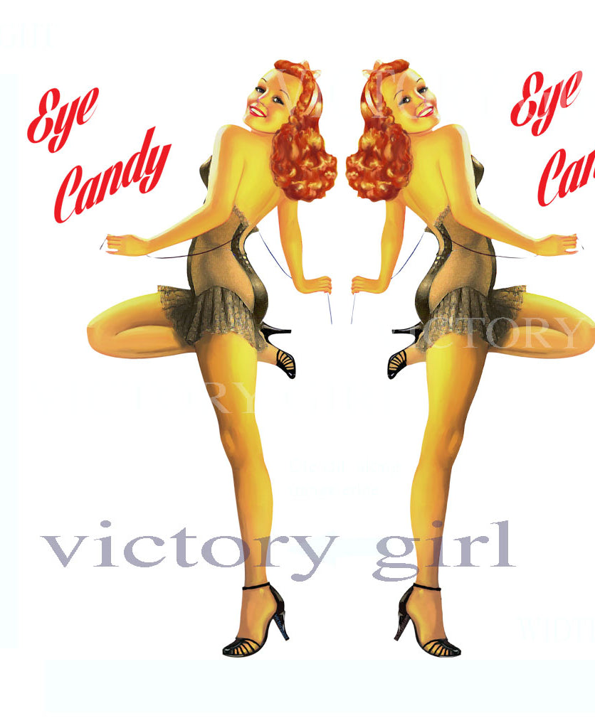 Eye Candy Nose Art Vinyl Decal Sticker