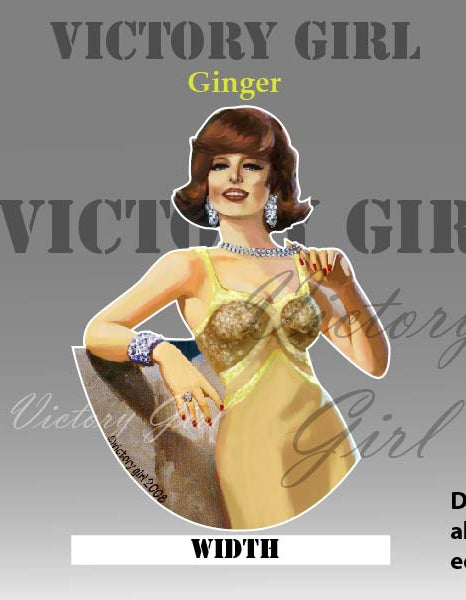 Ginger Nose Art Vinyl Decal Sticker