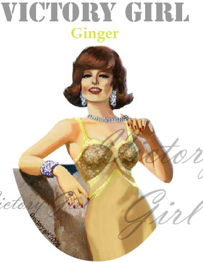 Ginger Nose Art Vinyl Decal Sticker