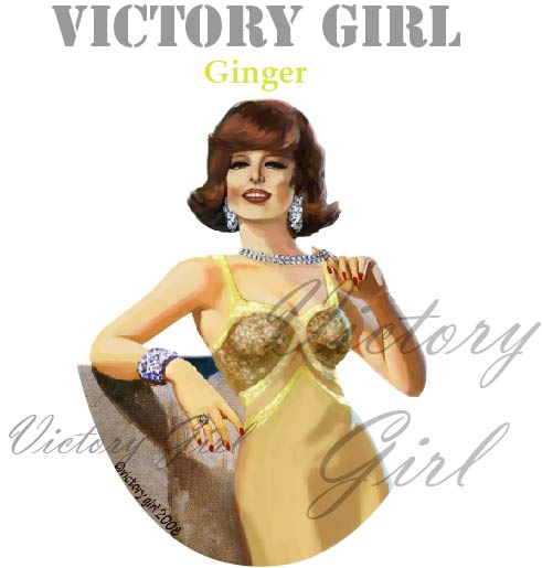 Ginger Nose Art Vinyl Decal Sticker