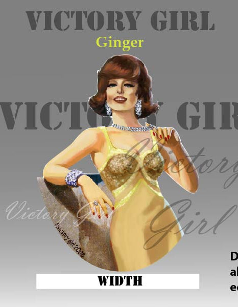 Ginger Nose Art Vinyl Decal Sticker
