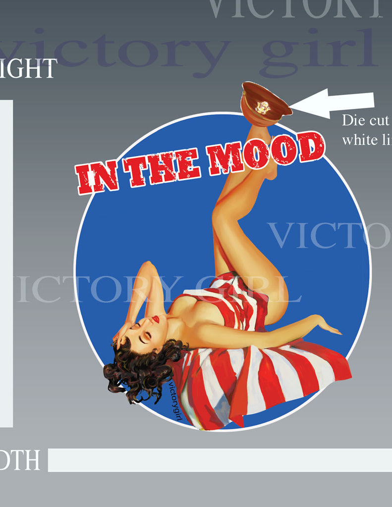 In the Mood - with Background Vinyl Decal Sticker