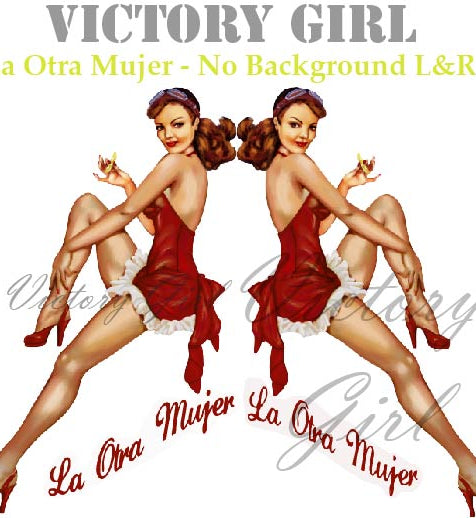 La Otra Mujer - no background Vinyl Decal Sticker