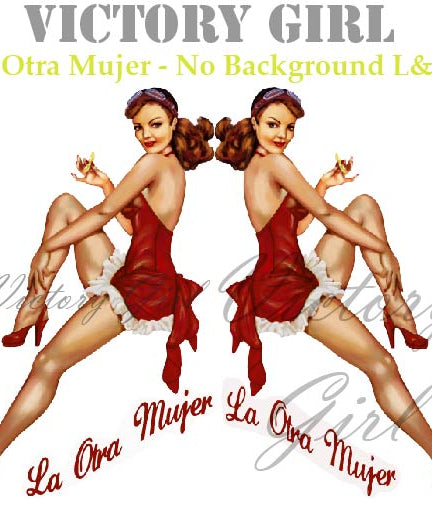La Otra Mujer - no background Vinyl Decal Sticker