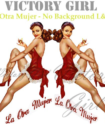 La Otra Mujer - no background Vinyl Decal Sticker