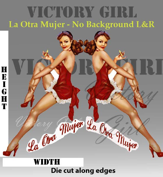La Otra Mujer - no background Vinyl Decal Sticker
