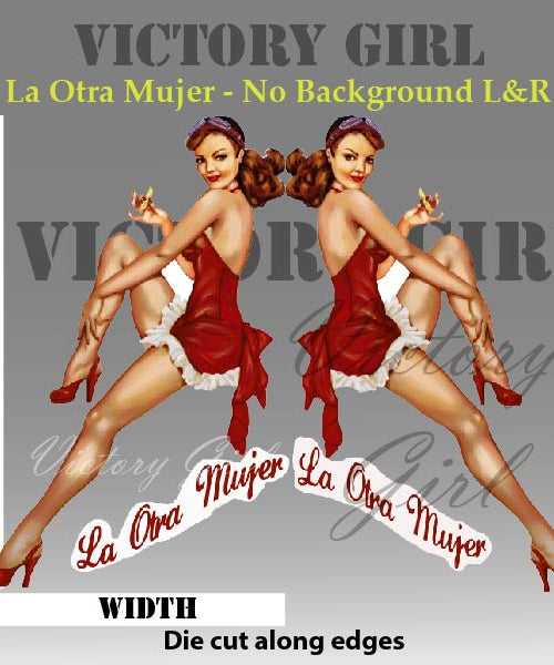 La Otra Mujer - no background Vinyl Decal Sticker