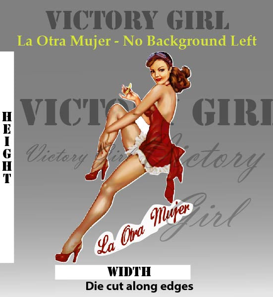 La Otra Mujer - no background Vinyl Decal Sticker