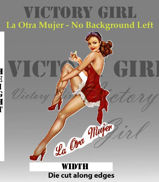La Otra Mujer - no background Vinyl Decal Sticker