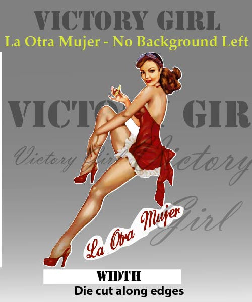 La Otra Mujer - no background Vinyl Decal Sticker