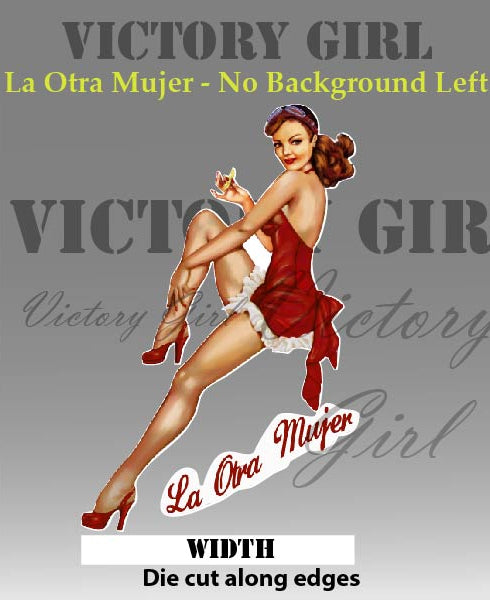 La Otra Mujer - no background Vinyl Decal Sticker