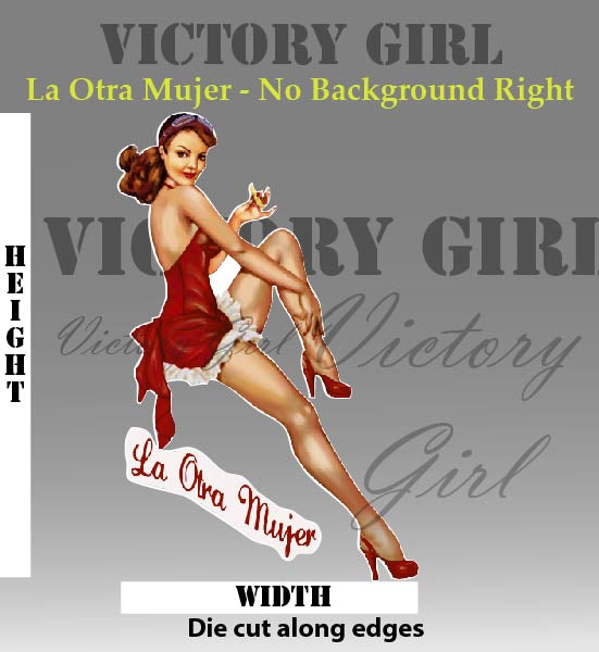 La Otra Mujer - no background Vinyl Decal Sticker