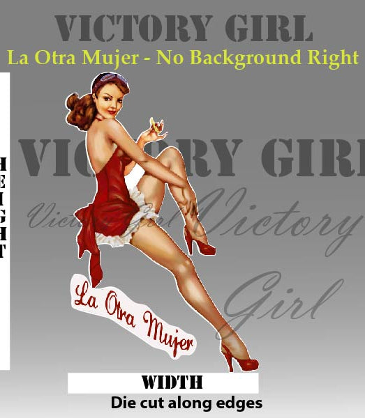 La Otra Mujer - no background Vinyl Decal Sticker