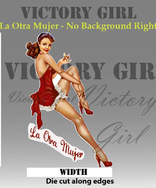 La Otra Mujer - no background Vinyl Decal Sticker