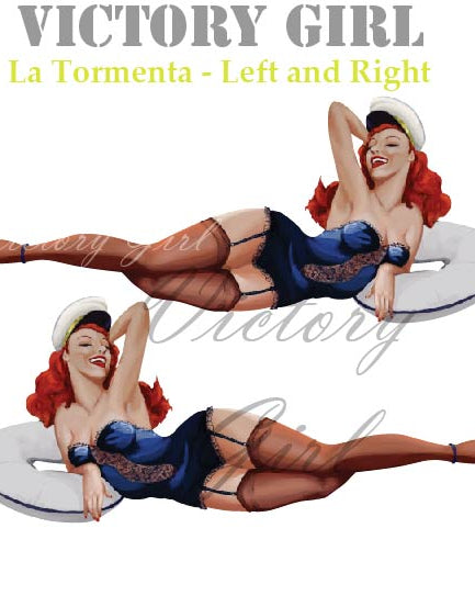 La Tormenta Nose Art Vinyl Decal Sticker