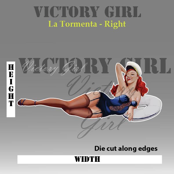 La Tormenta Nose Art Vinyl Decal Sticker