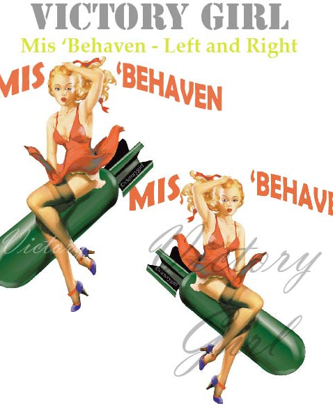 MisBehaven - with bomb Vinyl Decal Sticker