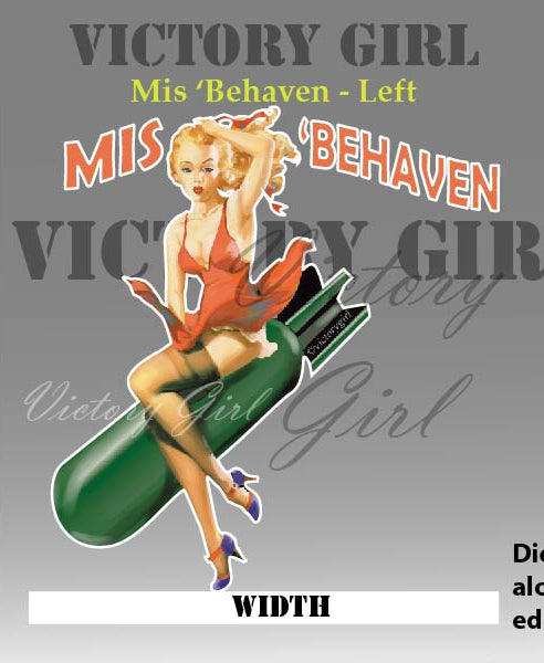 MisBehaven - with bomb Vinyl Decal Sticker